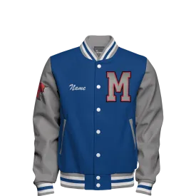Genuine Leather & Wool Letterman Jacket
