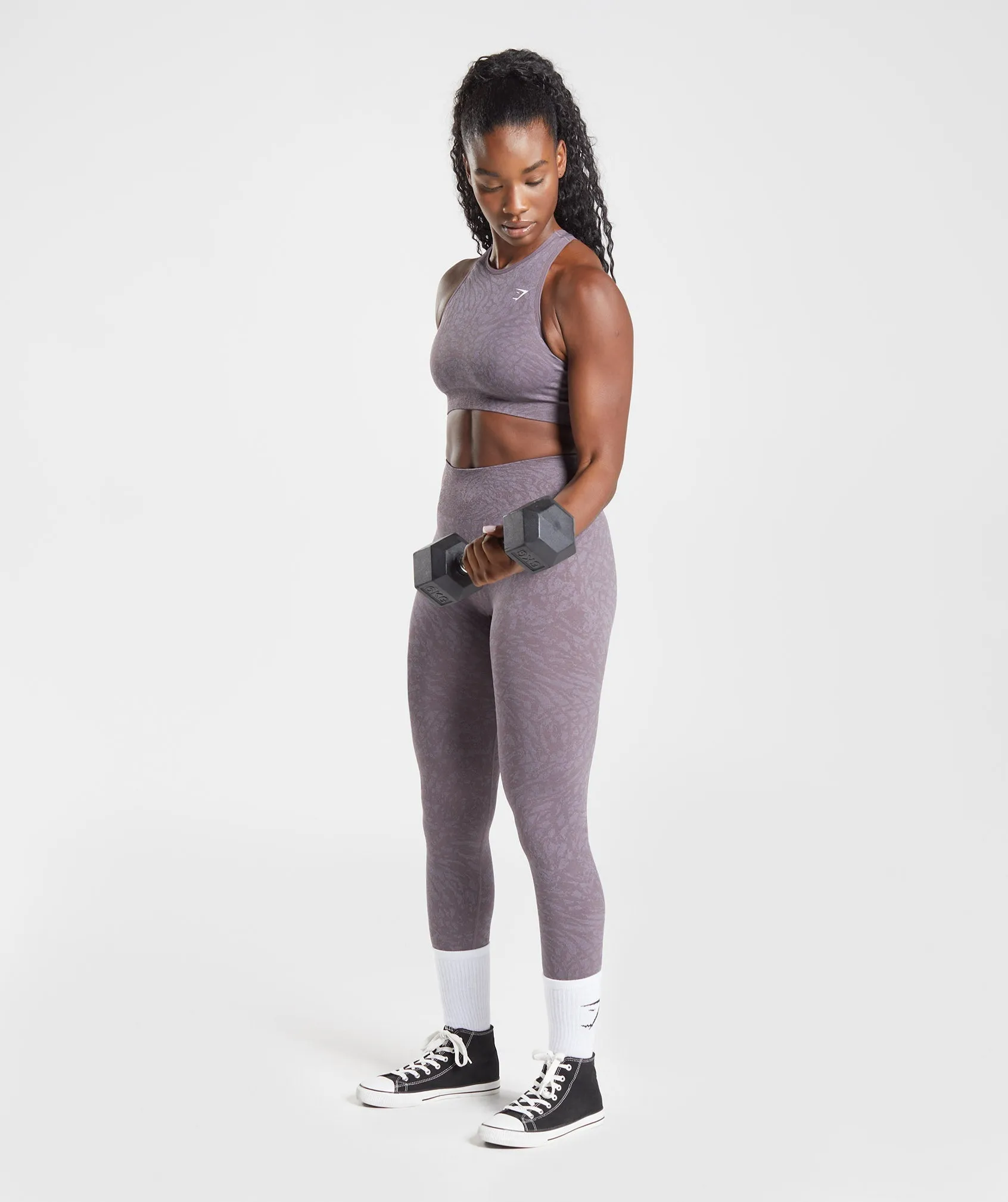 Gymshark Adapt Animal Seamless Sports Bra - Wild |  Musk Lilac