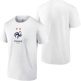 Icon Sports Officially Licensed France Football Federation Soccer T-Shirt, Unisex Adult Cotton Fan Tee