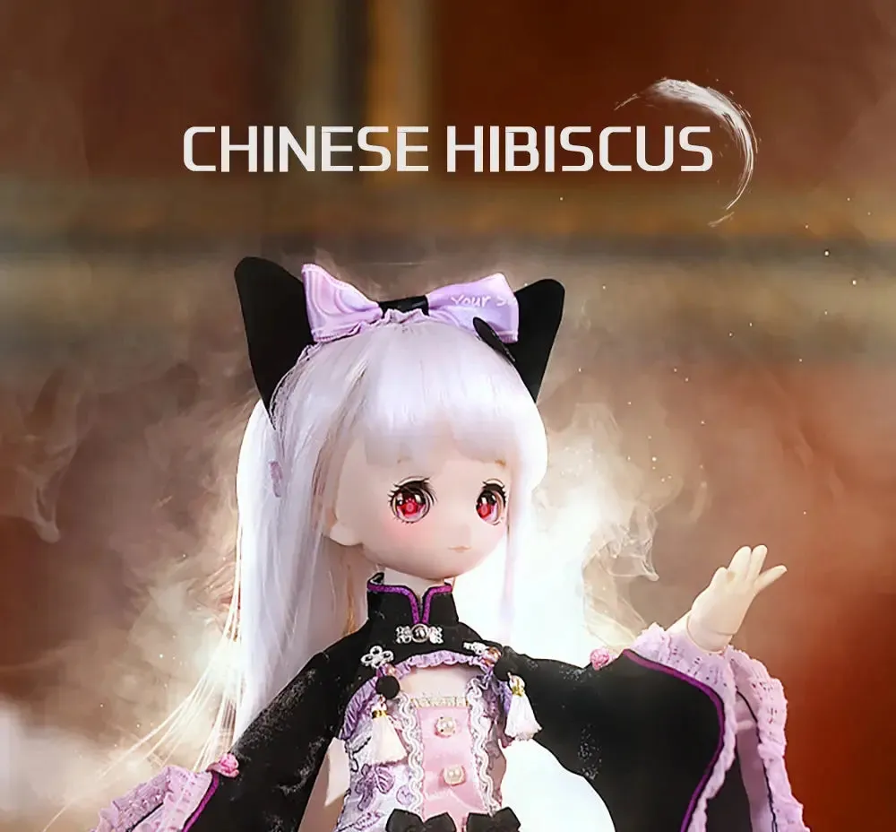 ICY DBS 1/4 Dream Fairy Chinese Hibiscus Doll – 40cm SD Anime Toy with Mechanical Joints & Official Makeup