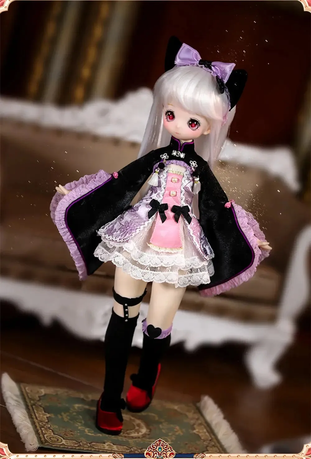 ICY DBS 1/4 Dream Fairy Chinese Hibiscus Doll – 40cm SD Anime Toy with Mechanical Joints & Official Makeup