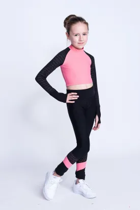 Inspire Crop Top in Coral