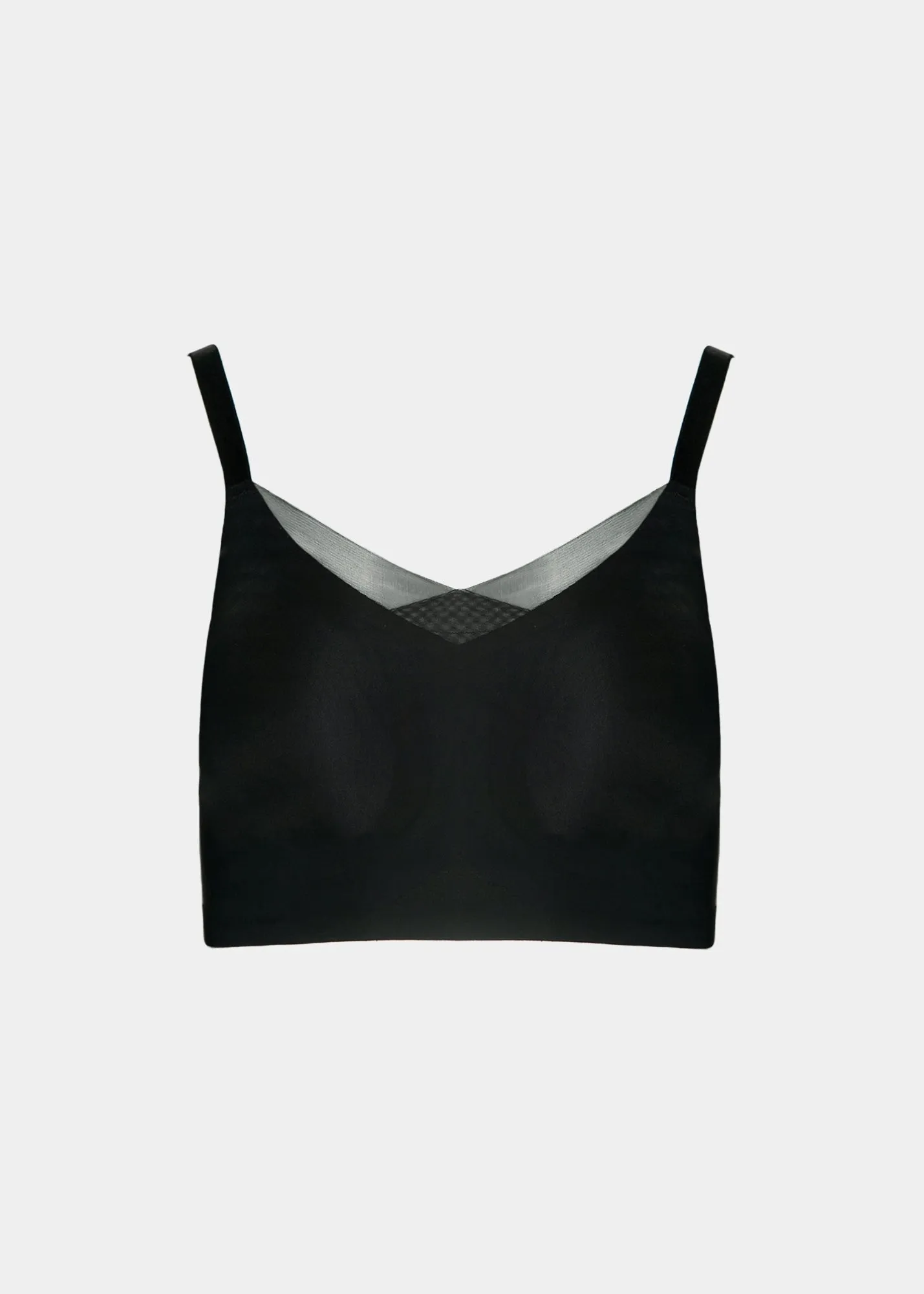 Invisible Edge Bra w. Mesh Cut-out Detail