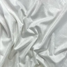 Ivory Jacquard Cotton Fabric