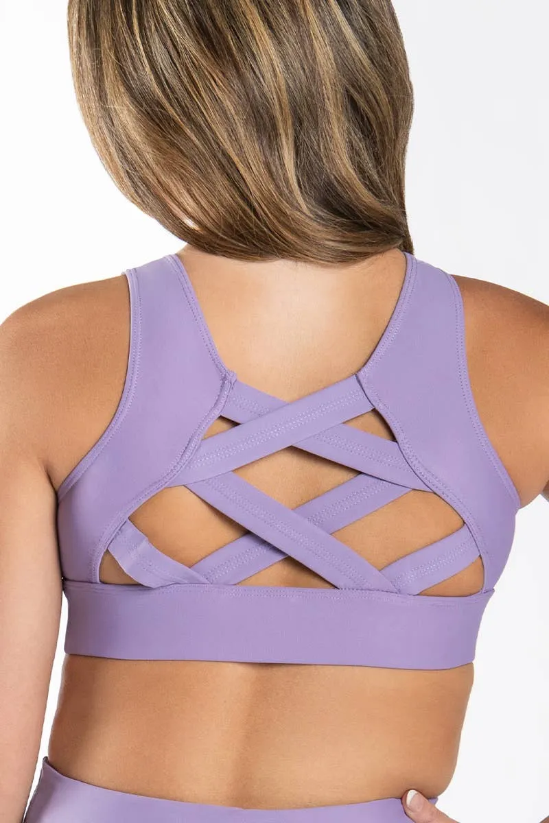 James Sports Bra in Lavender