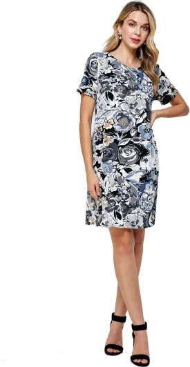 Jostar Print Missy Dress Short Sleeve - 7004BN-SRP1