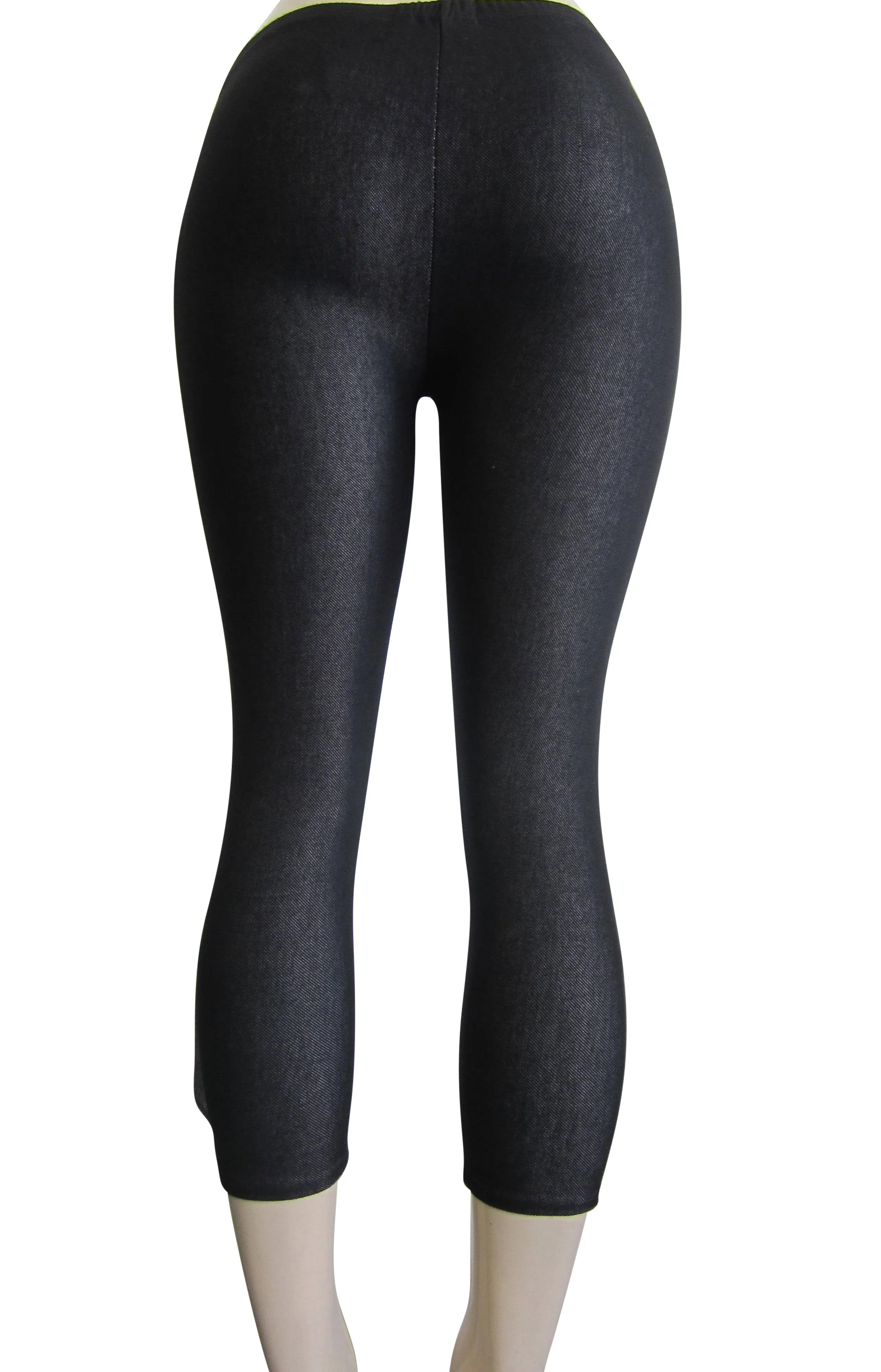 Leggings - Capri Denim Look  (FAB-11342L)