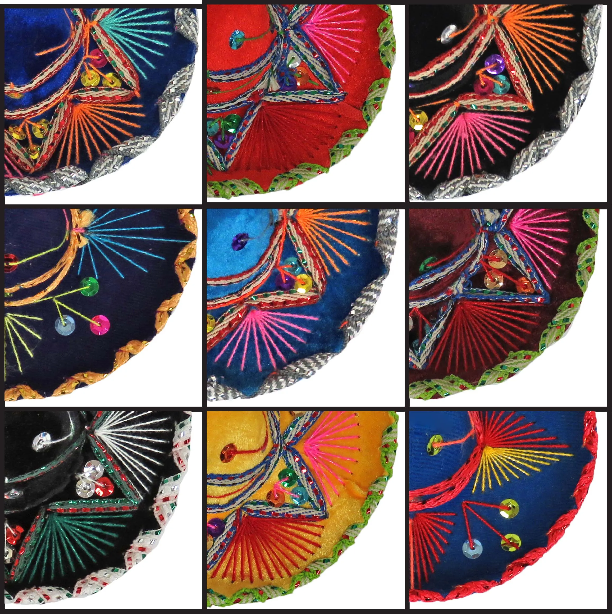 <font color=red> 24 </font> Colorful 5"-6" Mini Mexican Sombreros ! Wholesale $3.25 ea.!