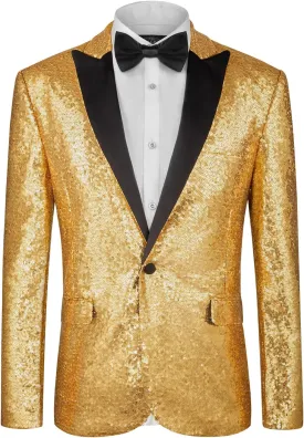 MAGE MALE Mens Tails Slim Fit Tailcoat Sequin Dress Coat Swallowtail Dinner Party Wedding Blazer Suit Jacket