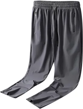 Mens Joggers with Zipper Pockets Athletic Pants Workout Trousers Outdoor Sports Running Sweatpants Gym Fall Pants