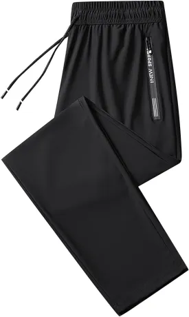 Mens Joggers with Zipper Pockets Athletic Pants Workout Trousers Outdoor Sports Running Sweatpants Gym Fall Pants