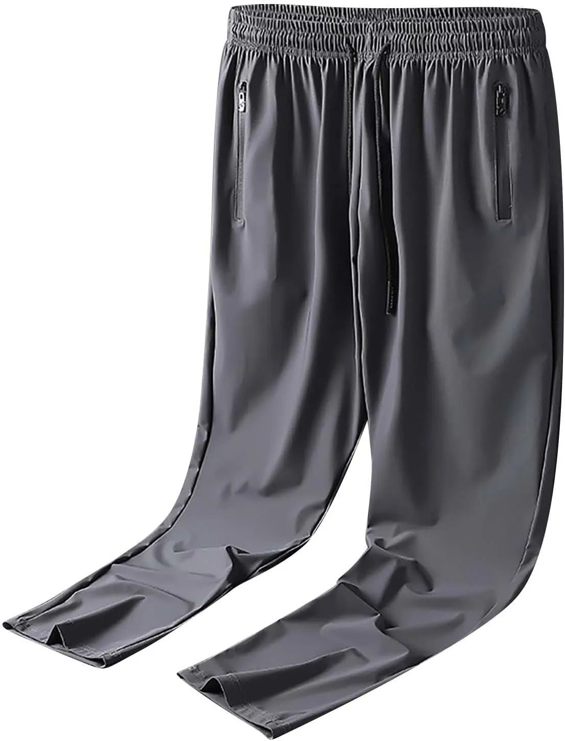 Mens Joggers with Zipper Pockets Athletic Pants Workout Trousers Outdoor Sports Running Sweatpants Gym Fall Pants