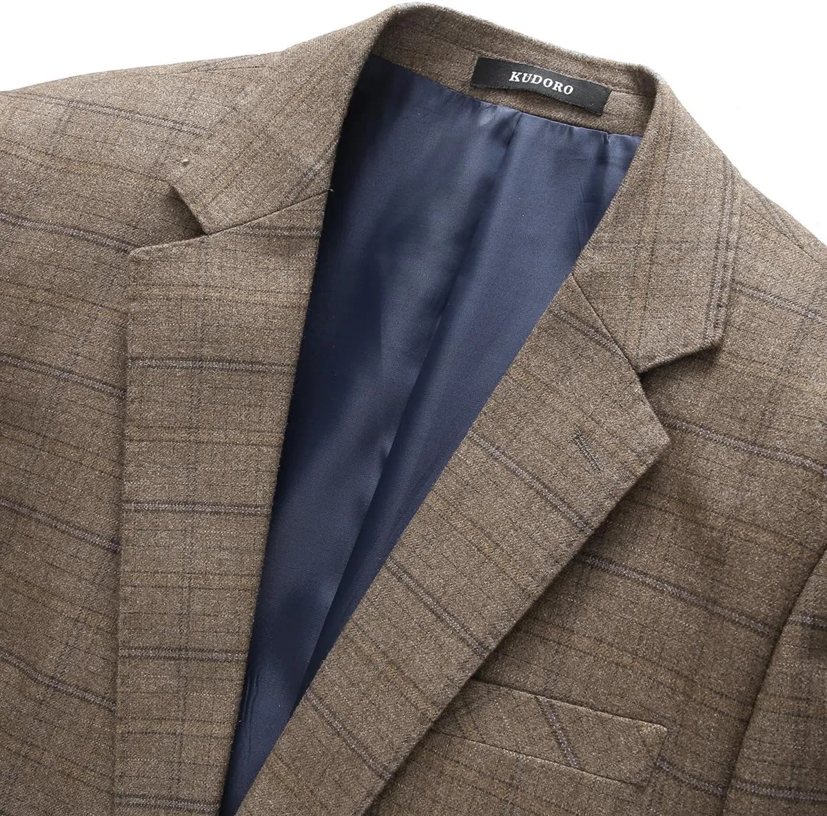 Mens Plaid Blazer Sports Coat Casual Slim Fit Checkered Blazer for Men Wedding