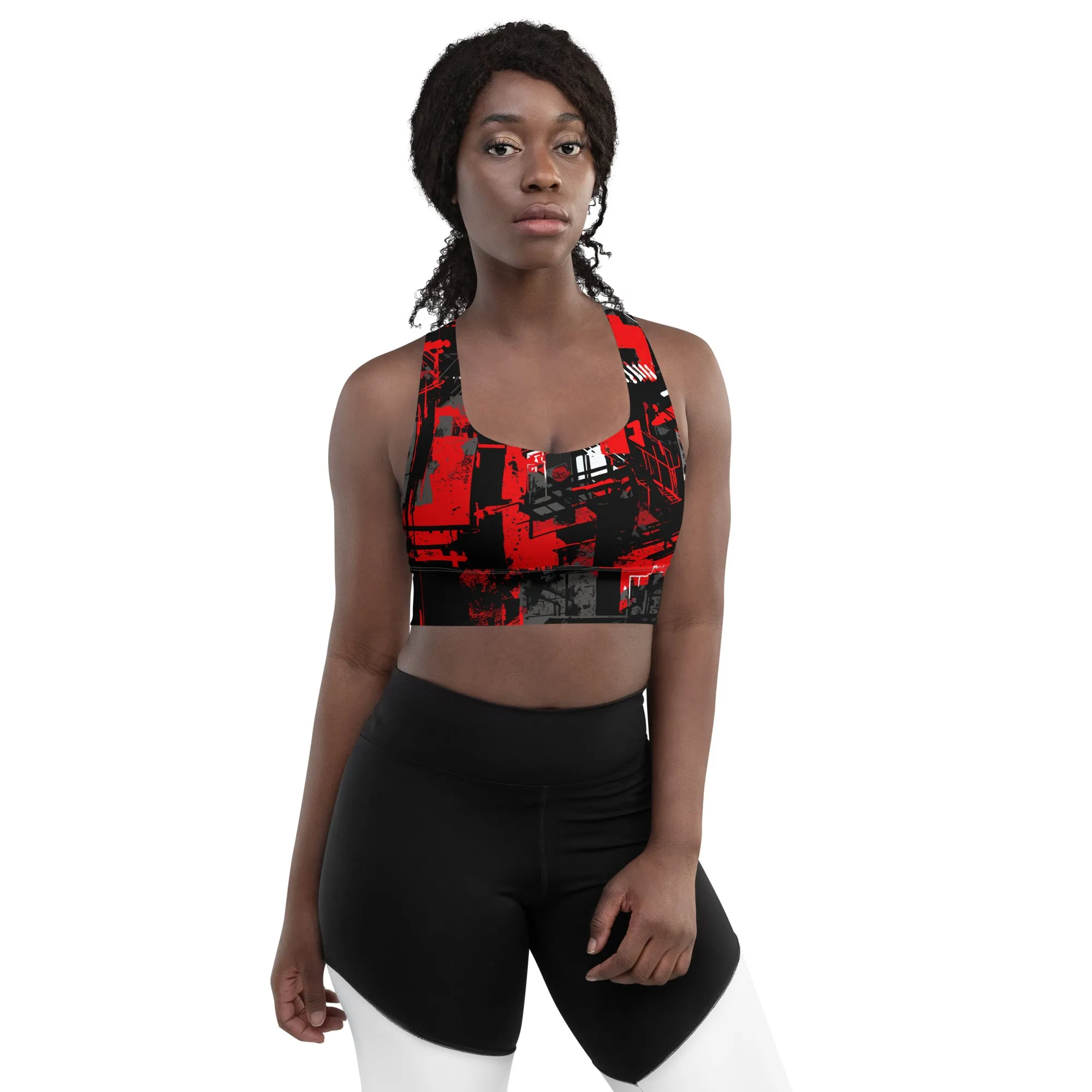 Mile After Mile - Urban Decay 001 Longline Racer Back Sports Bra