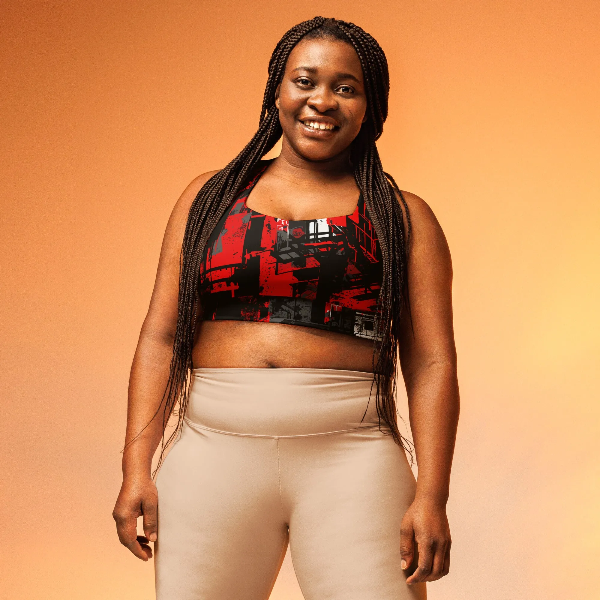 Mile After Mile - Urban Decay 001 Longline Racer Back Sports Bra