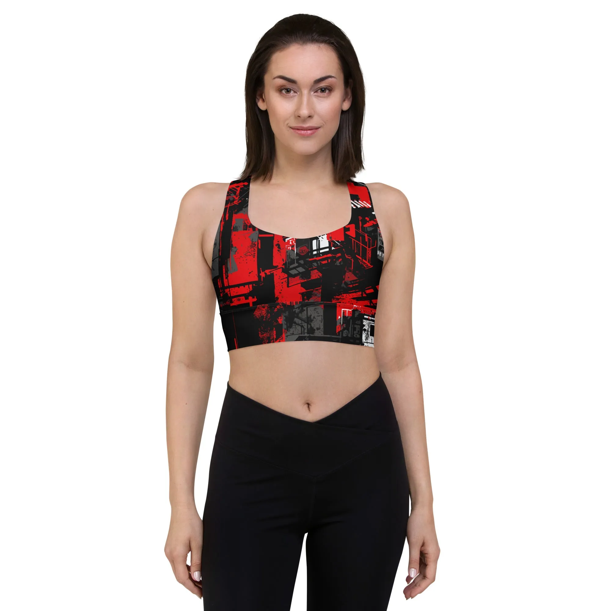 Mile After Mile - Urban Decay 001 Longline Racer Back Sports Bra