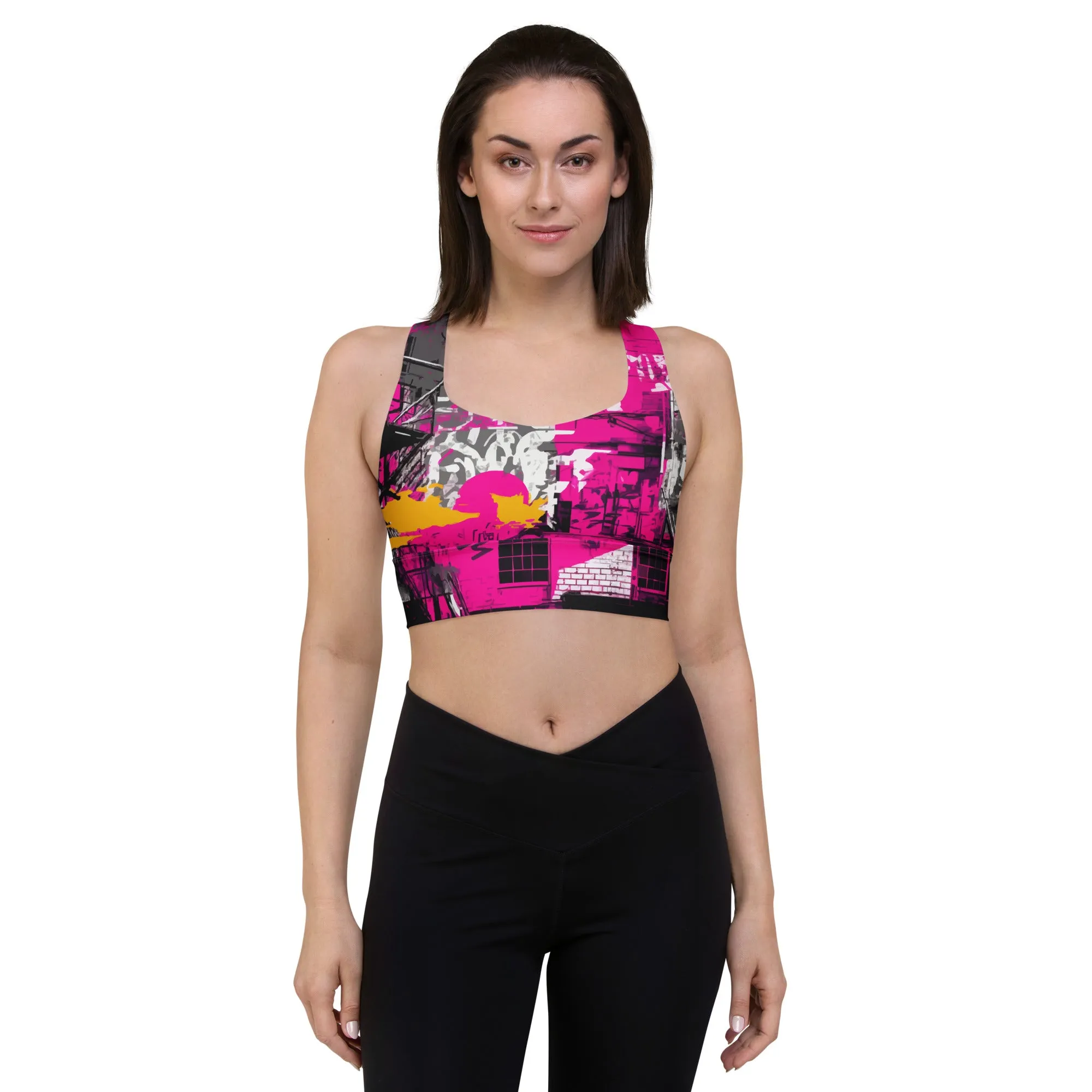 Mile After Mile - Urban Decay 002 Longline Racer Back Sports Bra