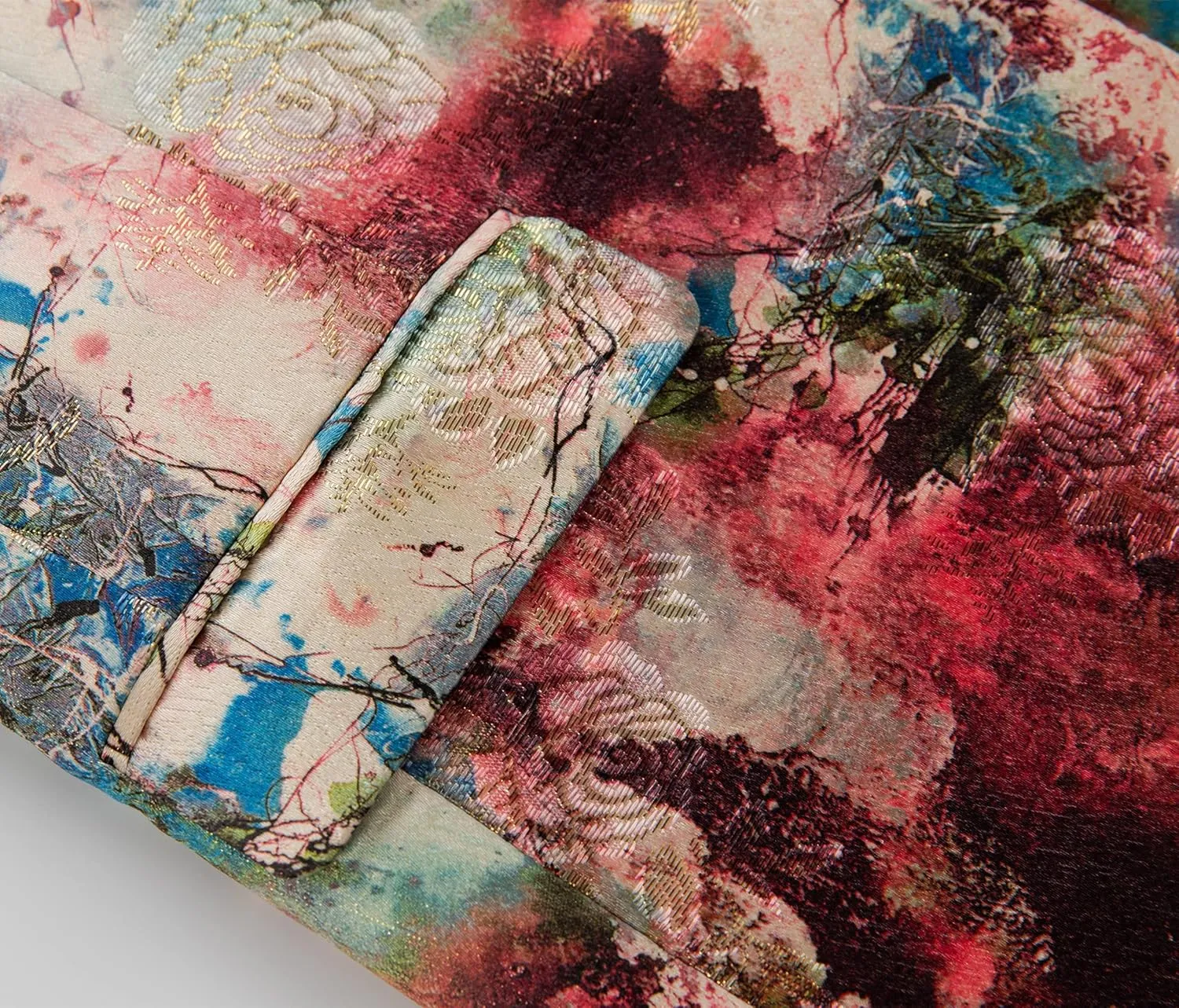 MOGU Mens Blazer Fashion Floral Casual Sports Coat Slim Fit Suit Jacket