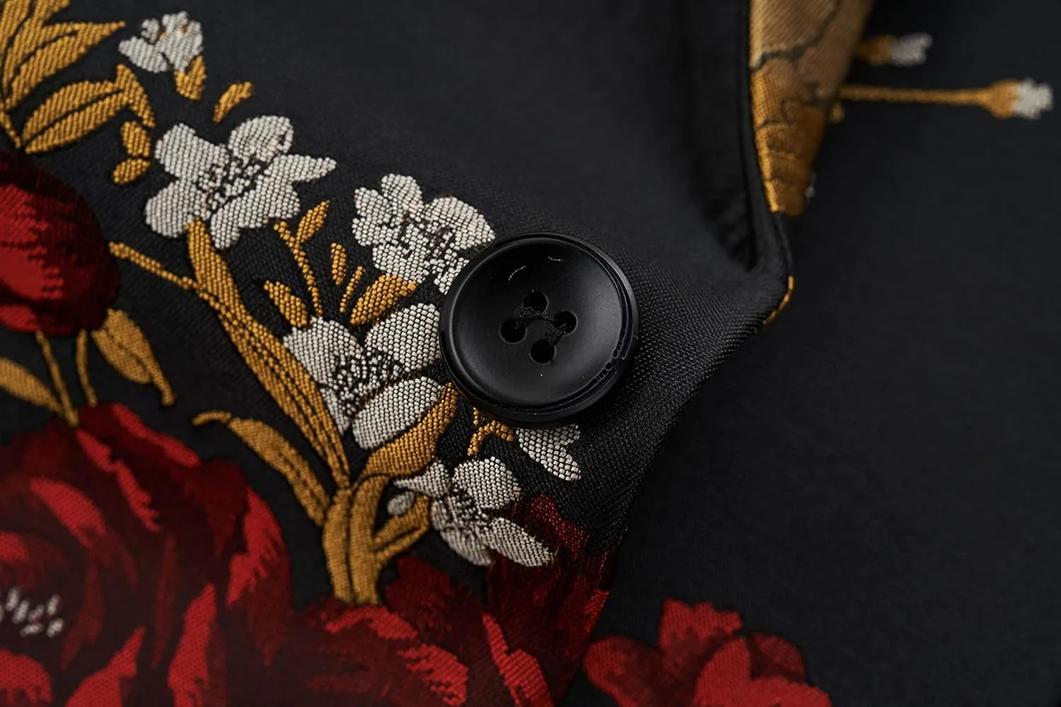 MOGU Mens Blazer Fashion Floral Casual Sports Coat Slim Fit Suit Jacket