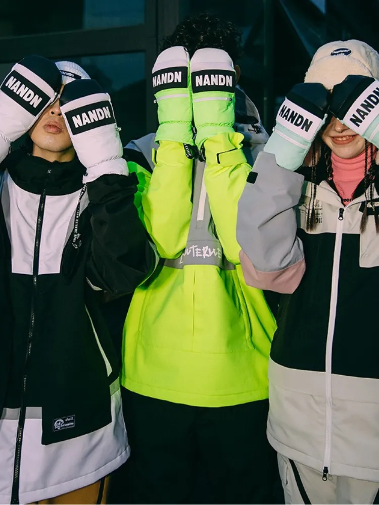 NANDN Winter Powder Snow Mittens