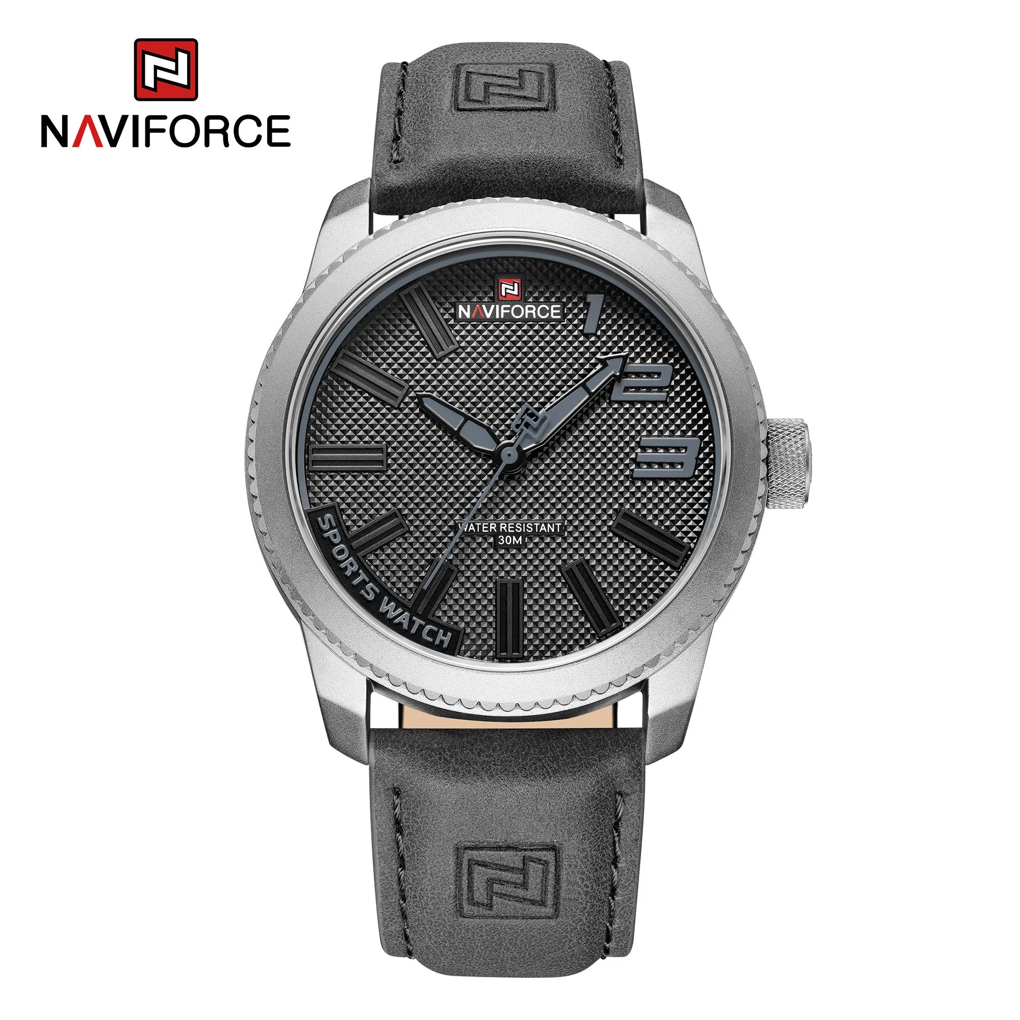 NAVIFORCE Men's New Watch Men's Wrist Luxury Quartz Sports PU Leather Strap 30m Waterproof Watch NF9202L 2022 relojs