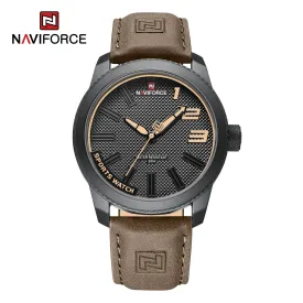 NAVIFORCE Men's New Watch Men's Wrist Luxury Quartz Sports PU Leather Strap 30m Waterproof Watch NF9202L 2022 relojs