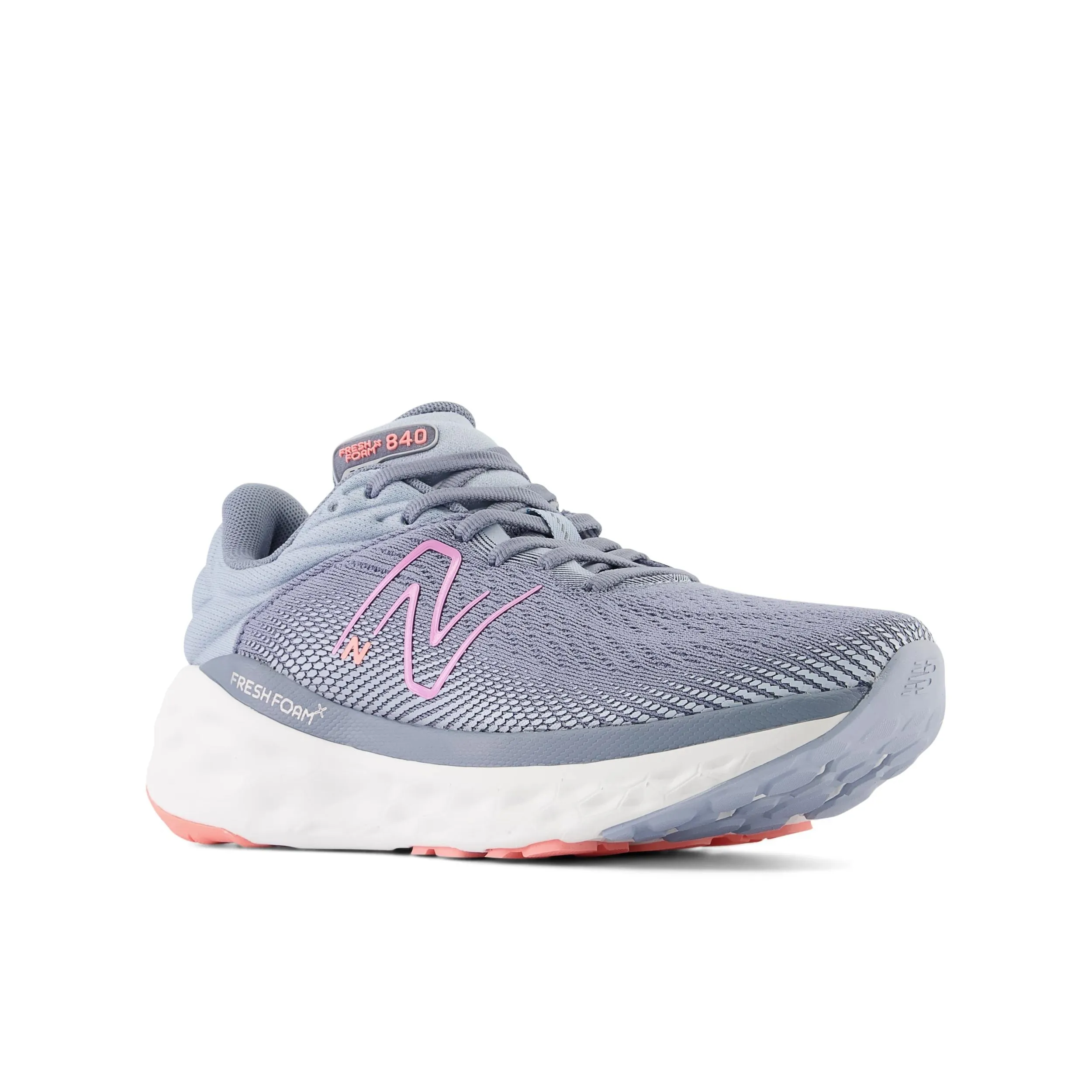 New Balance Women's Fresh Foam 840 in Arctic grey with Raspberry