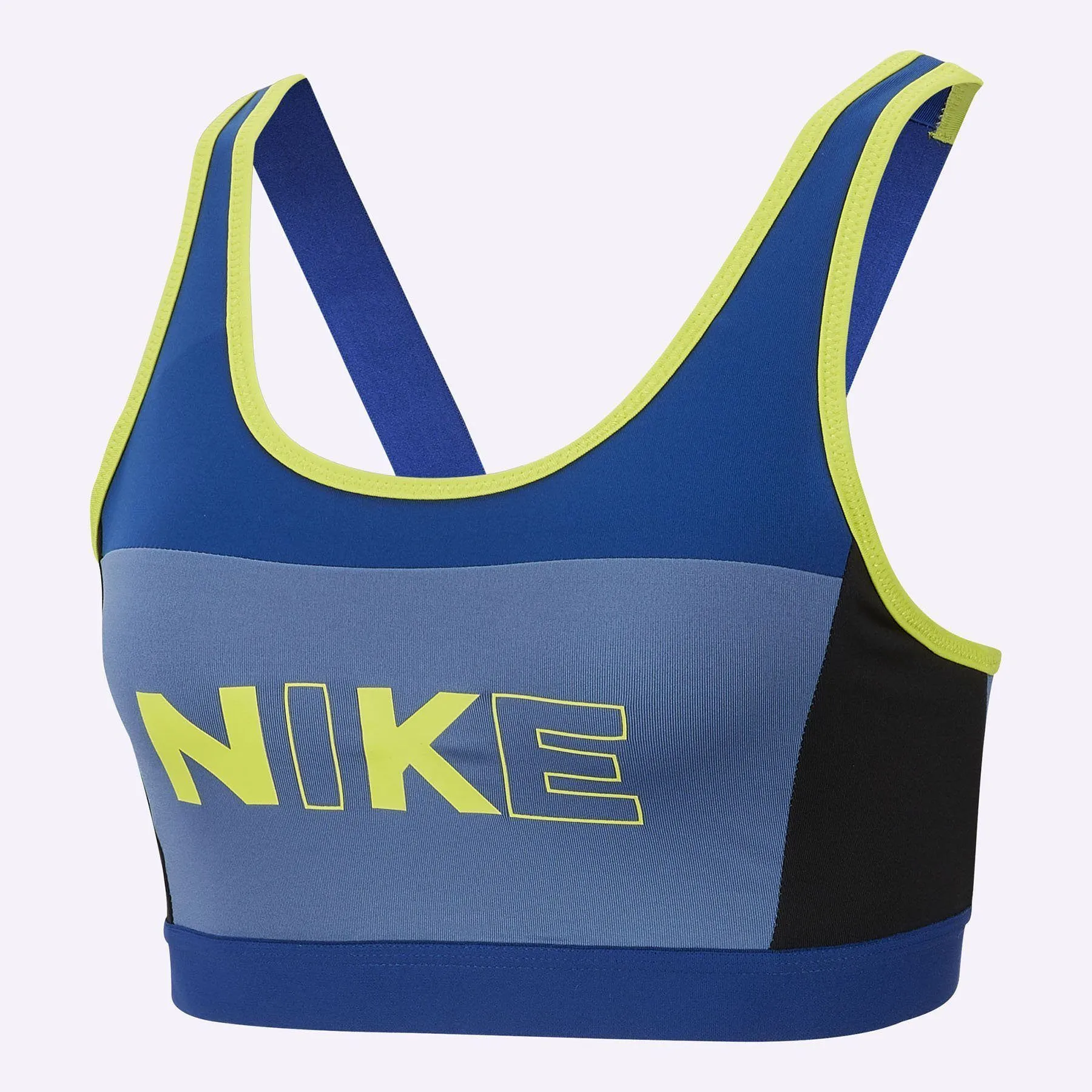 Nike - Women's Medium Support Sports Bra - Indigo Force/Indigo Storm/Black/Cyber