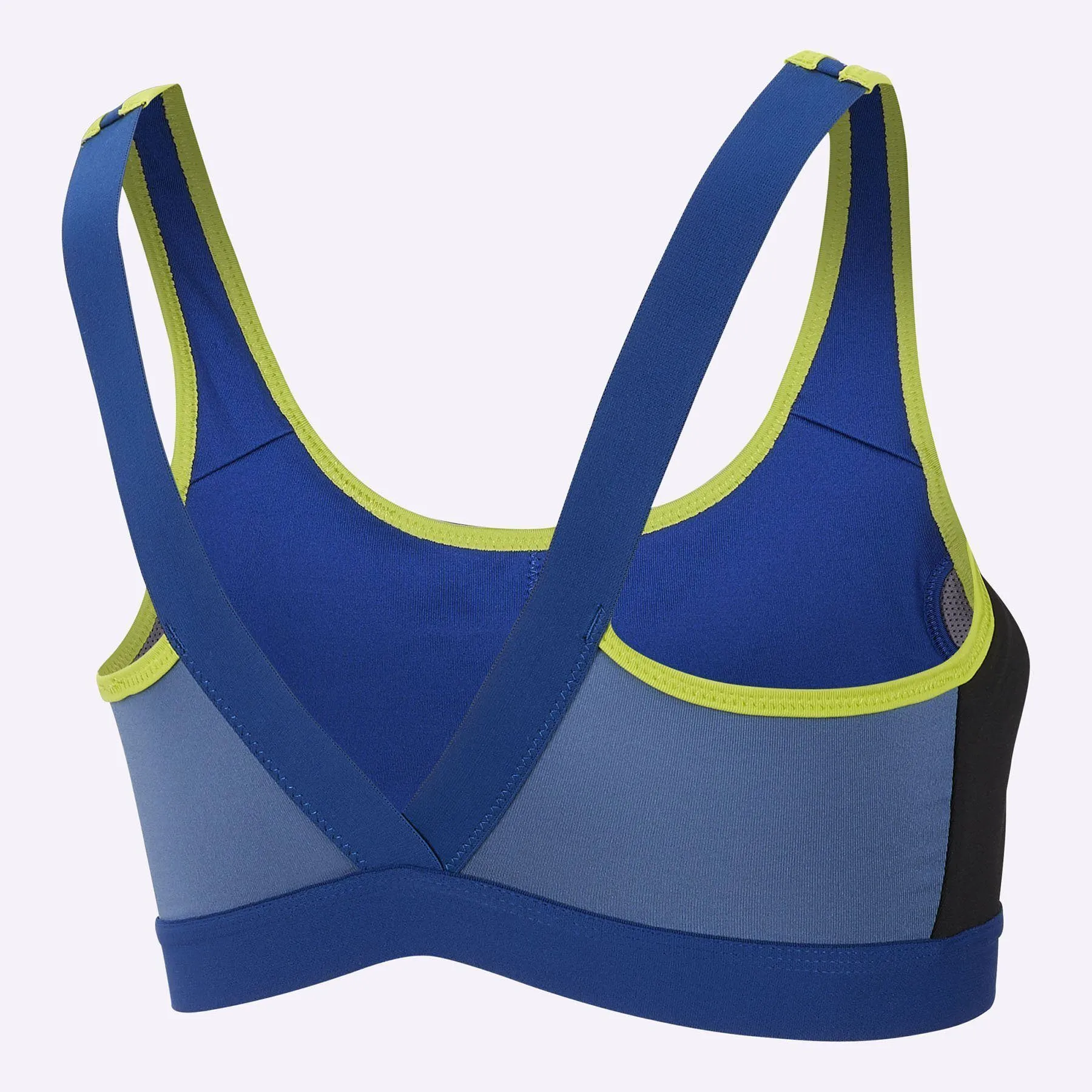 Nike - Women's Medium Support Sports Bra - Indigo Force/Indigo Storm/Black/Cyber