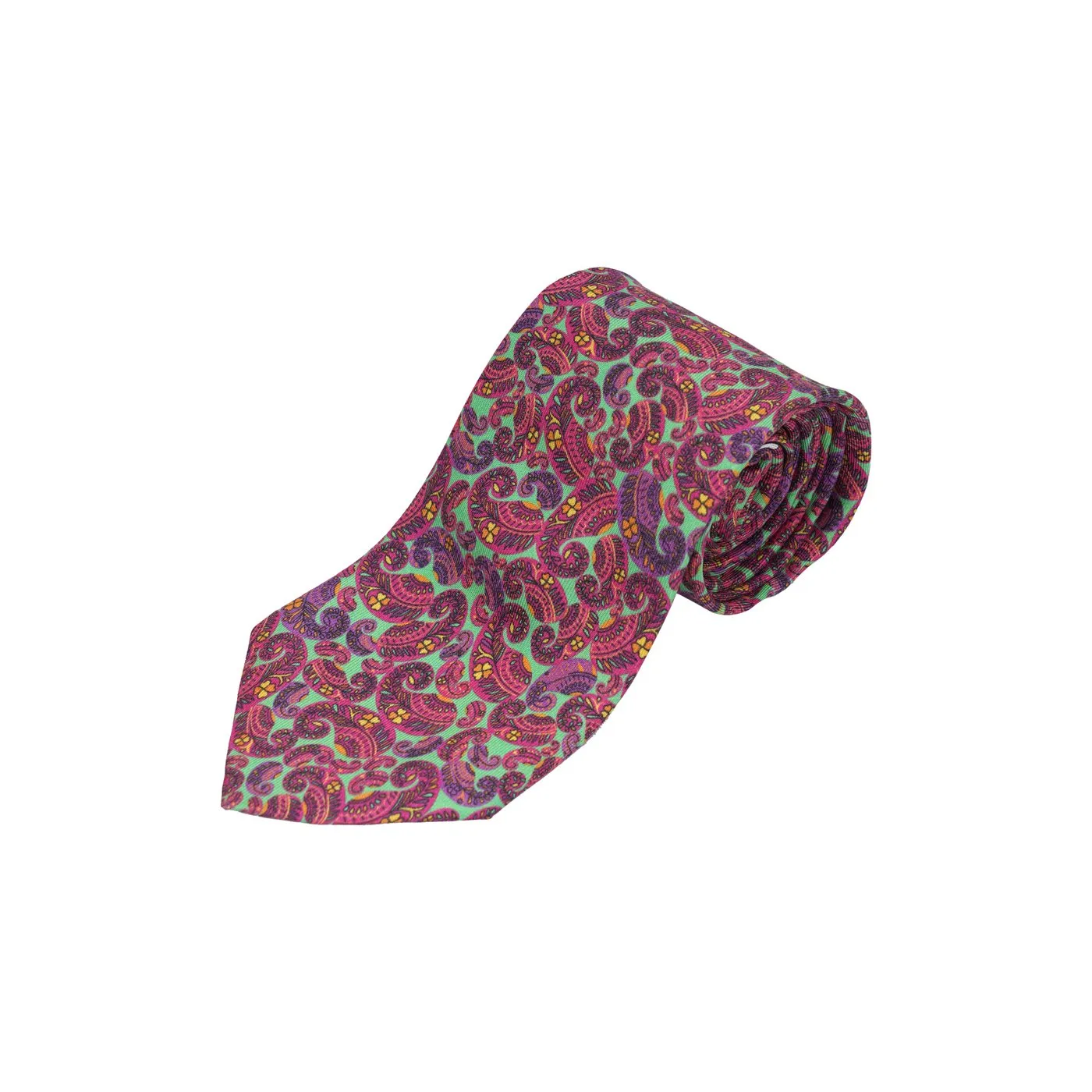 Pink Silk Printed Tie