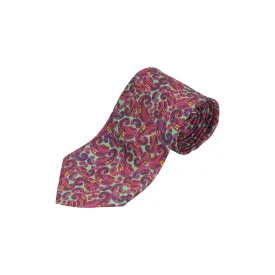 Pink Silk Printed Tie