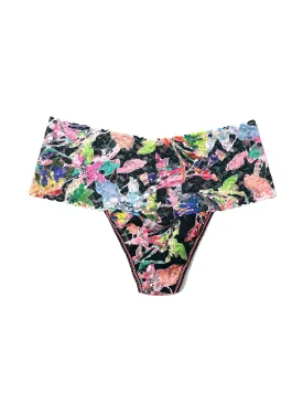 Plus Size Printed Retro Lace Thong Unapologetic Sale