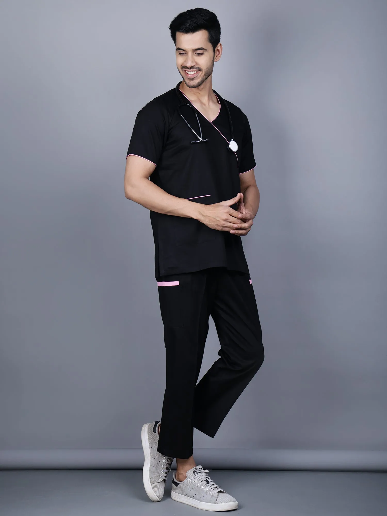 Ramajikk Medical Unisex Overlap V-Neck Design Scrub Suit