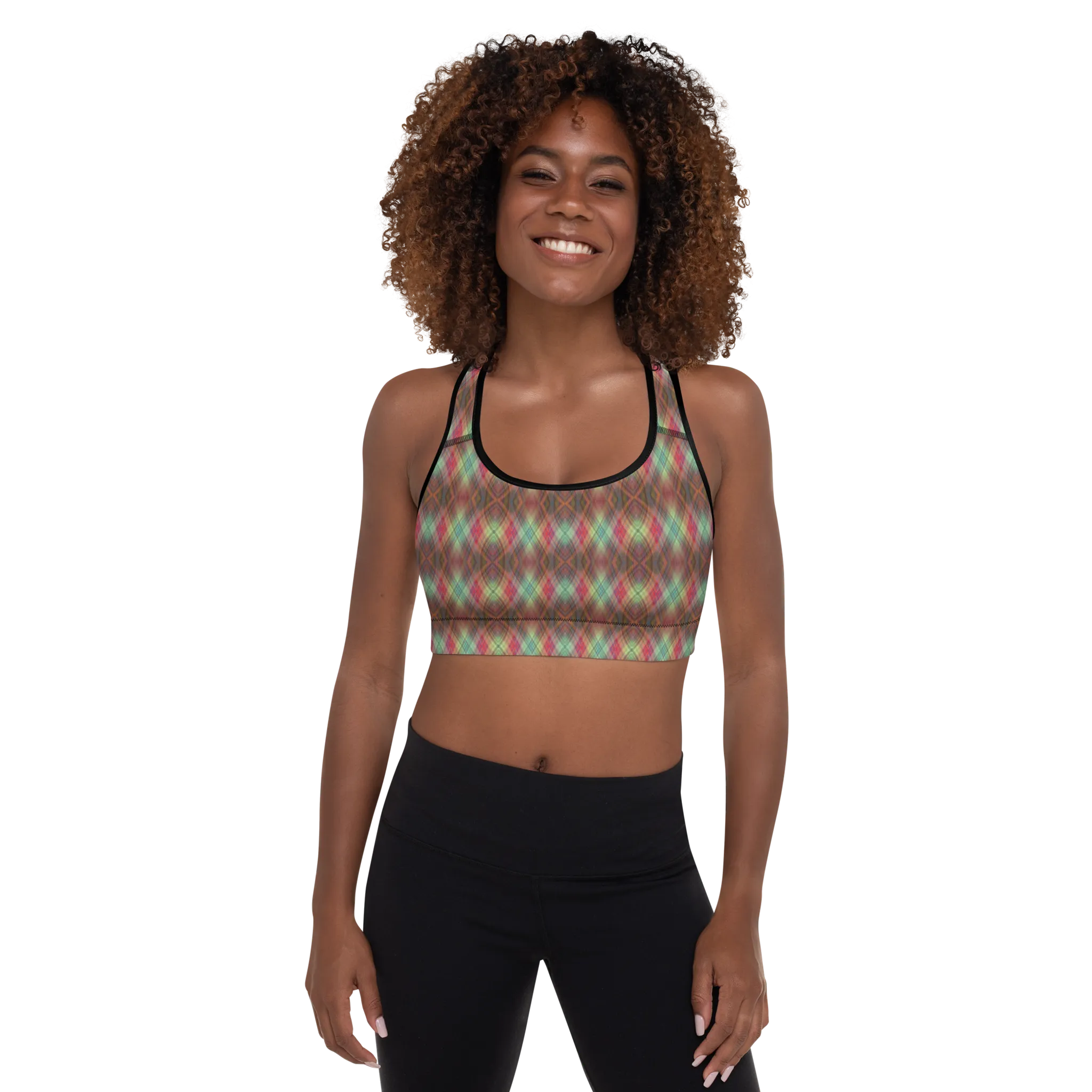 Recursia Argyle Rewired II Padded Sports Bra
