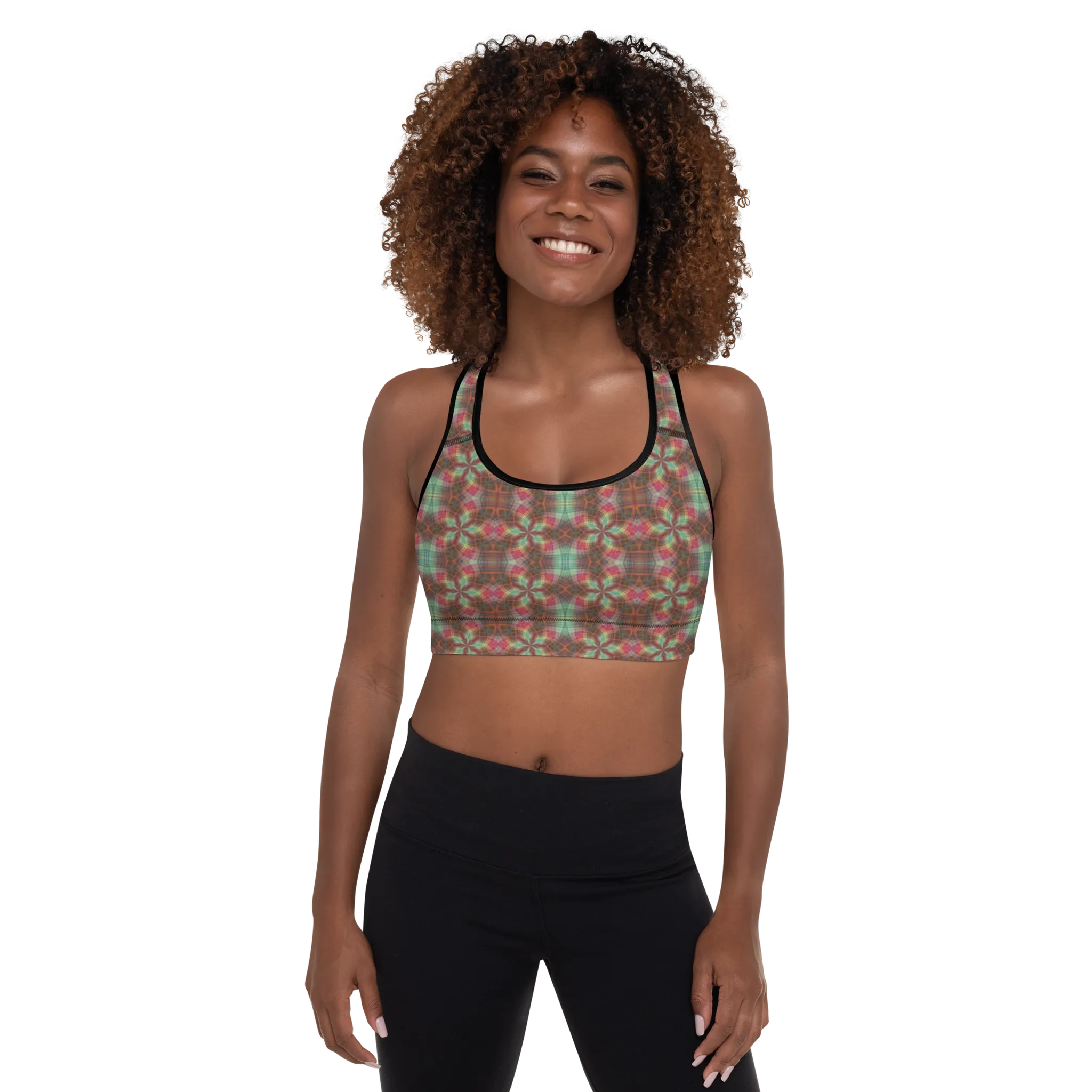 Recursia Argyle Rewired Padded Sports Bra
