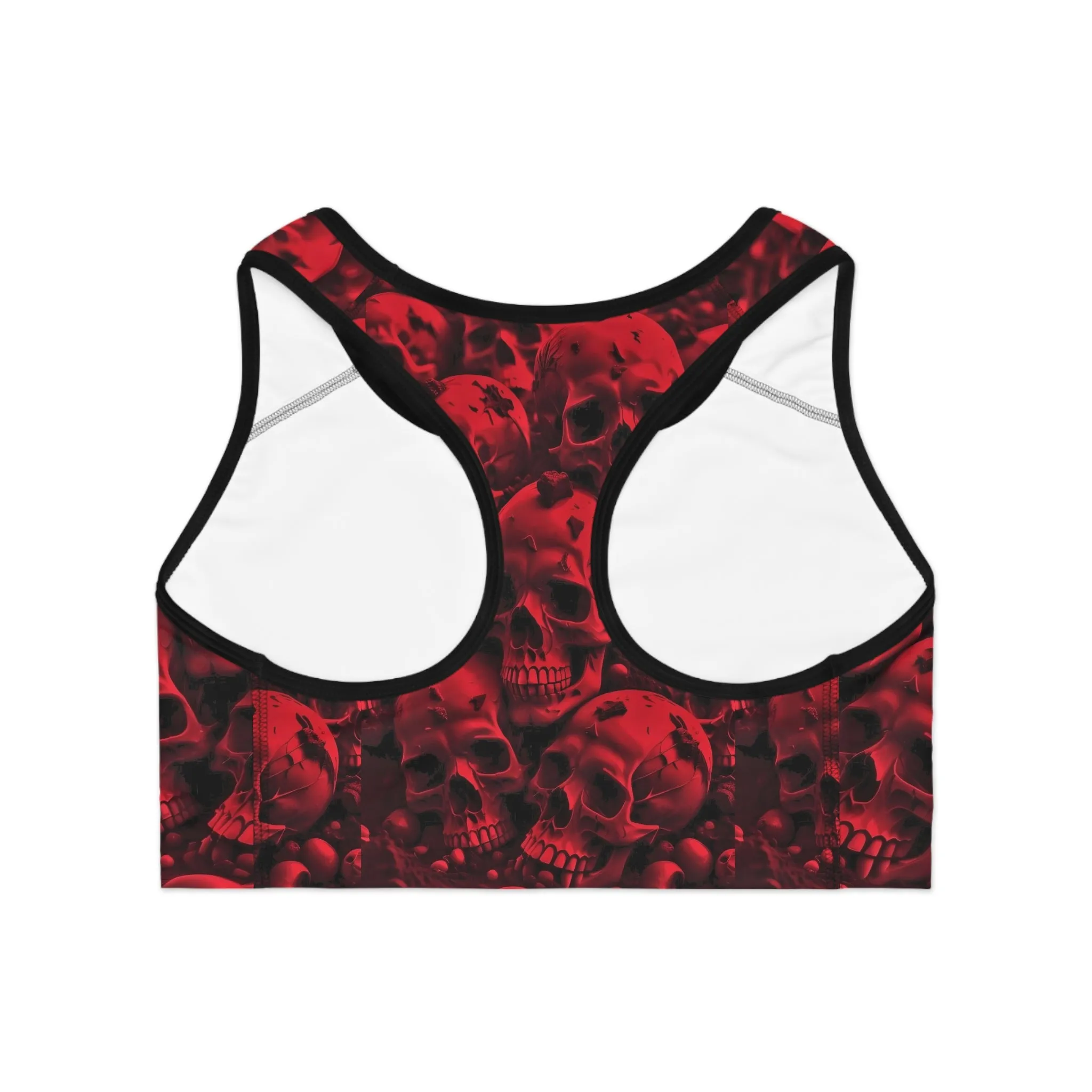 Red Skull Sports Bra (AOP)
