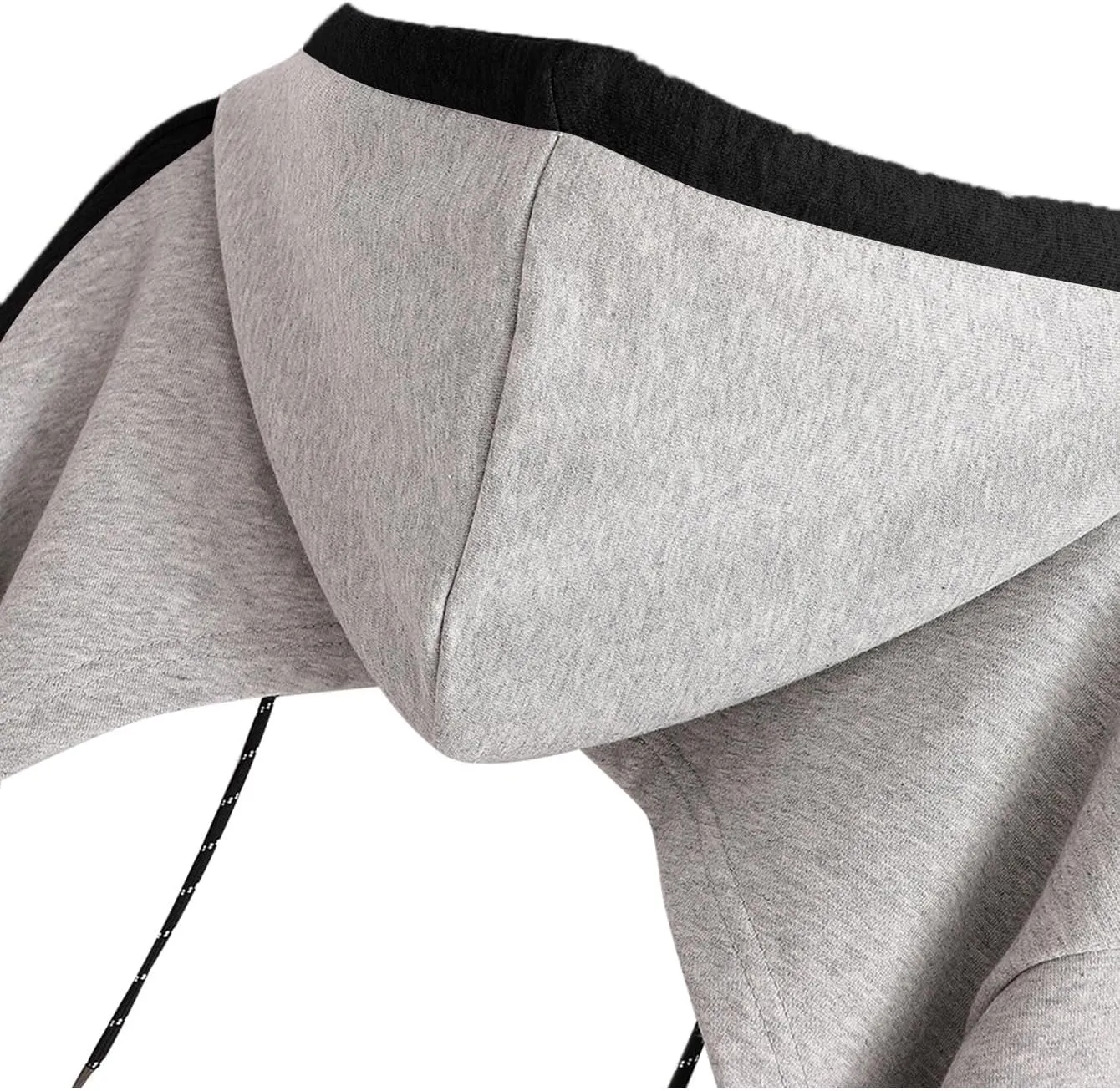 Remidoo Women Super Crop Top Pullover Sweatshirt Long Sleeve Drawstring Hoodie