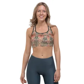 Scaling lizard sport bra