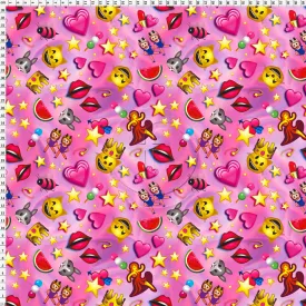 Spandex Emoji Dancer Pink