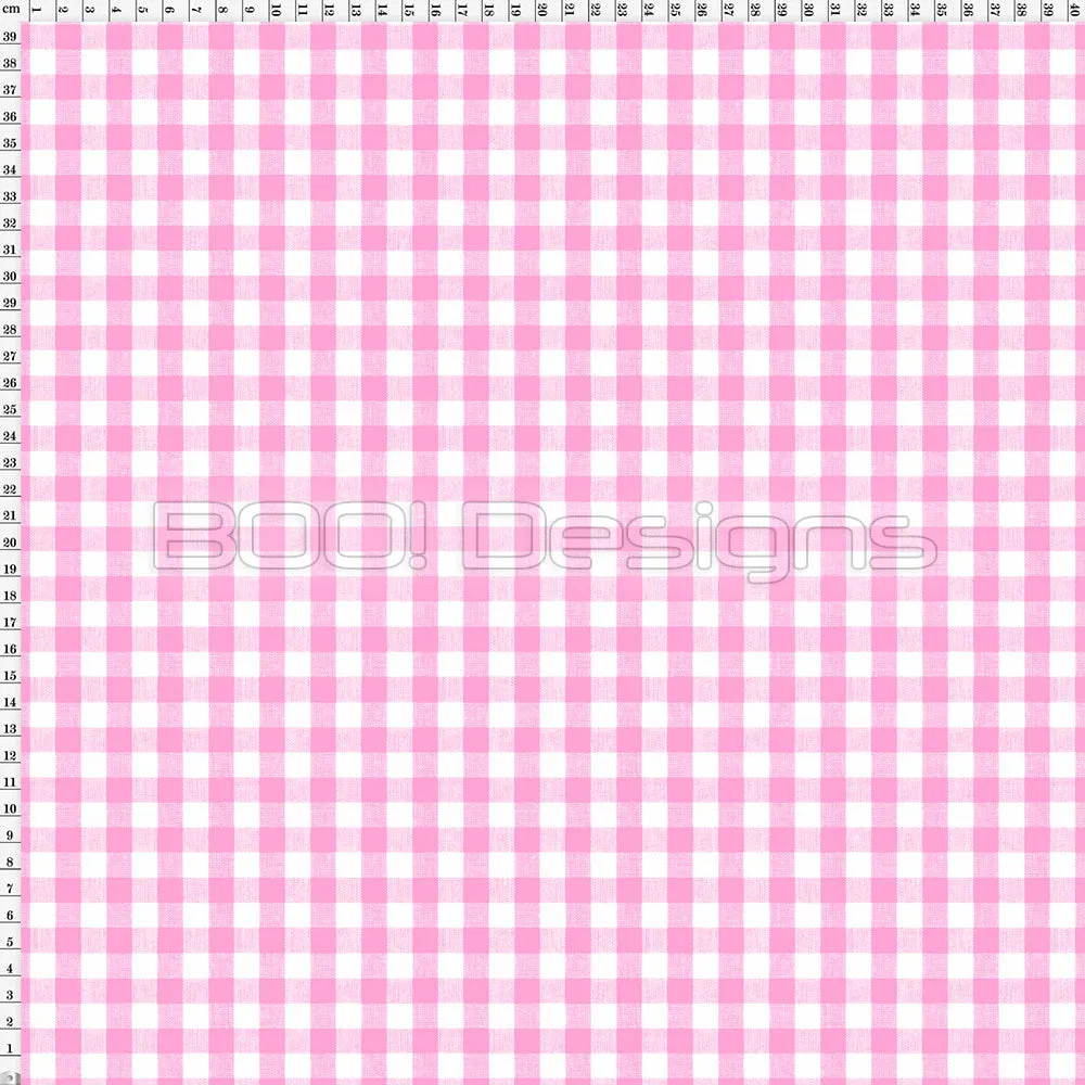 Spandex Gingham Light Pink