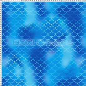 Spandex Koi Blue