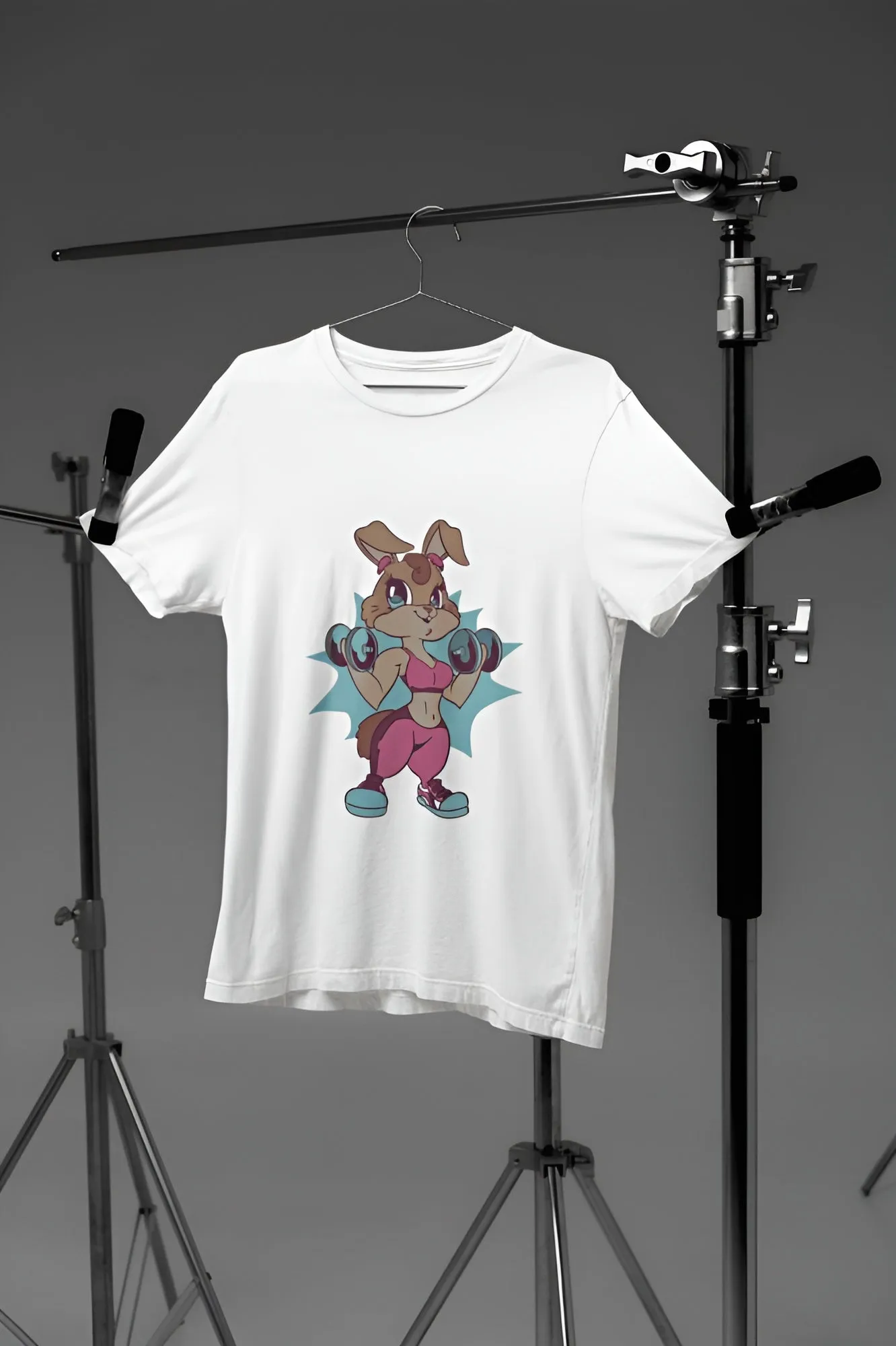 Squirrel Weight Lifting T-Shirt | Printed Gym T-Shirt for Active Workouts