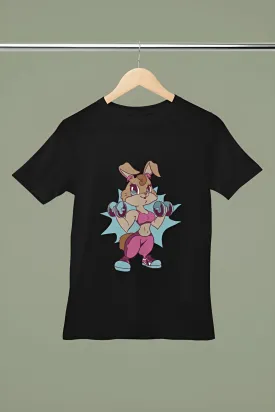 Squirrel Weight Lifting T-Shirt | Printed Gym T-Shirt for Active Workouts