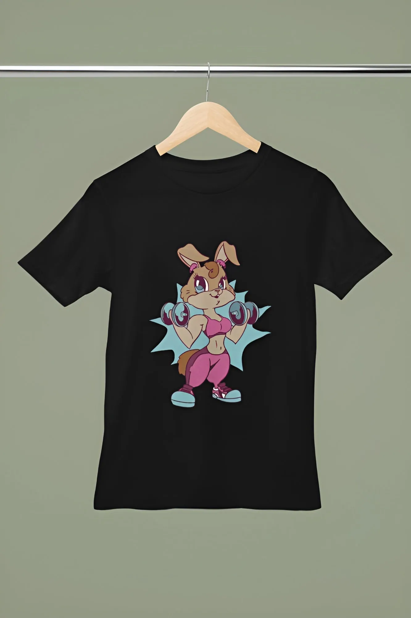 Squirrel Weight Lifting T-Shirt | Printed Gym T-Shirt for Active Workouts