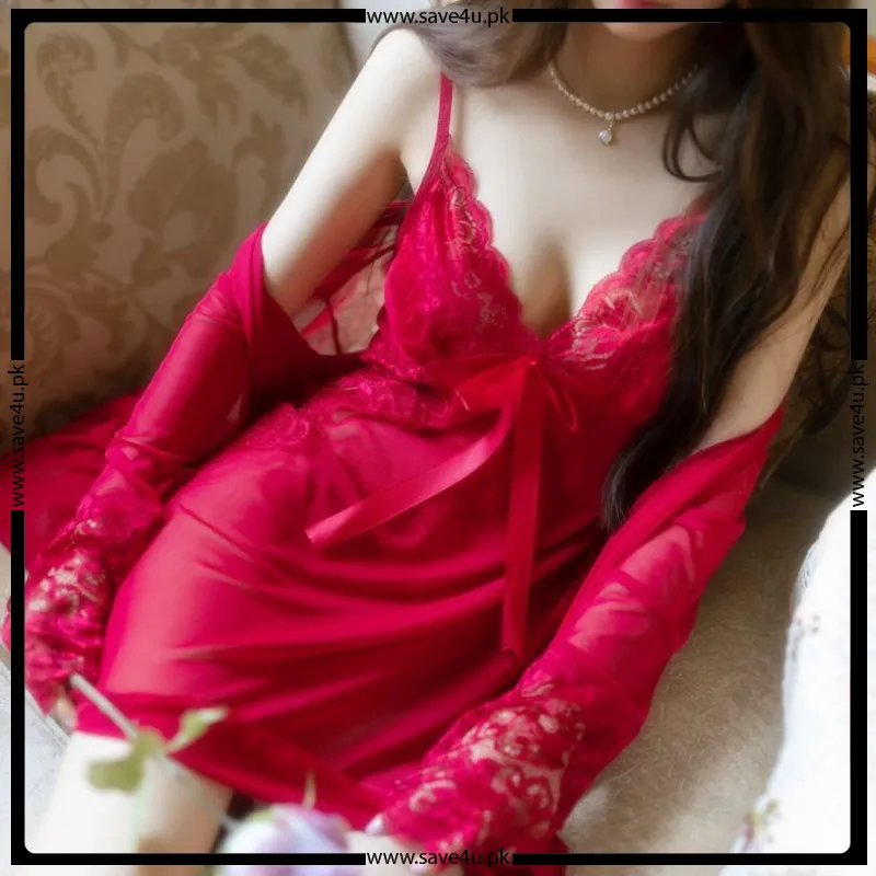 Stylish Soft Lace Net 3 Pcs Lingerie