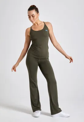 Tennis spaghetti tank top, khaki