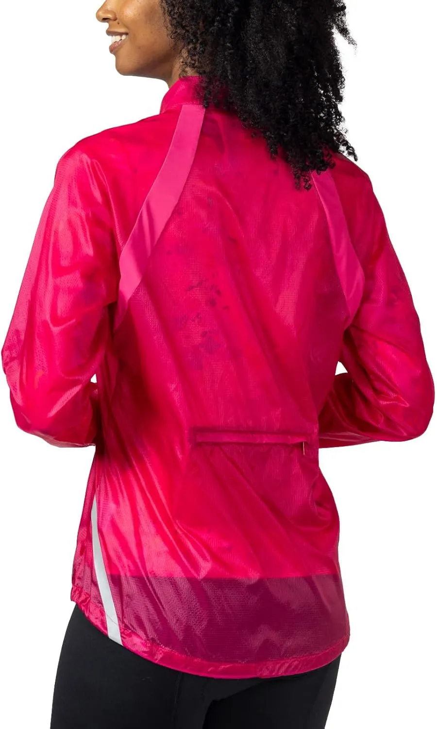 Terry Mistral Packable Womens Running Cycling Jacket Semi-Fitted Lightweight Reflective Windproof Soft Shell Windbreaker