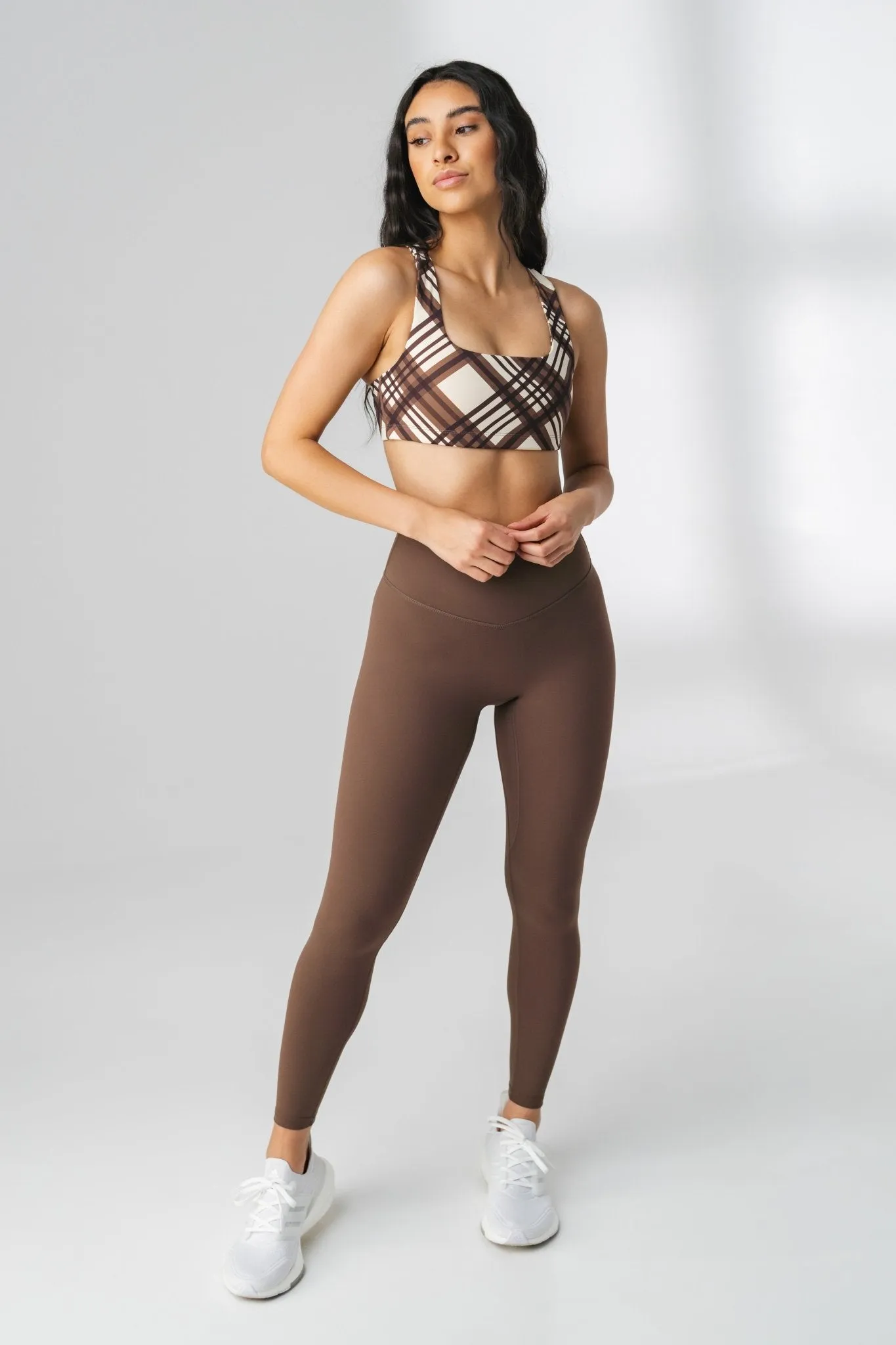 The Medial Bra - Cocoa Plaid