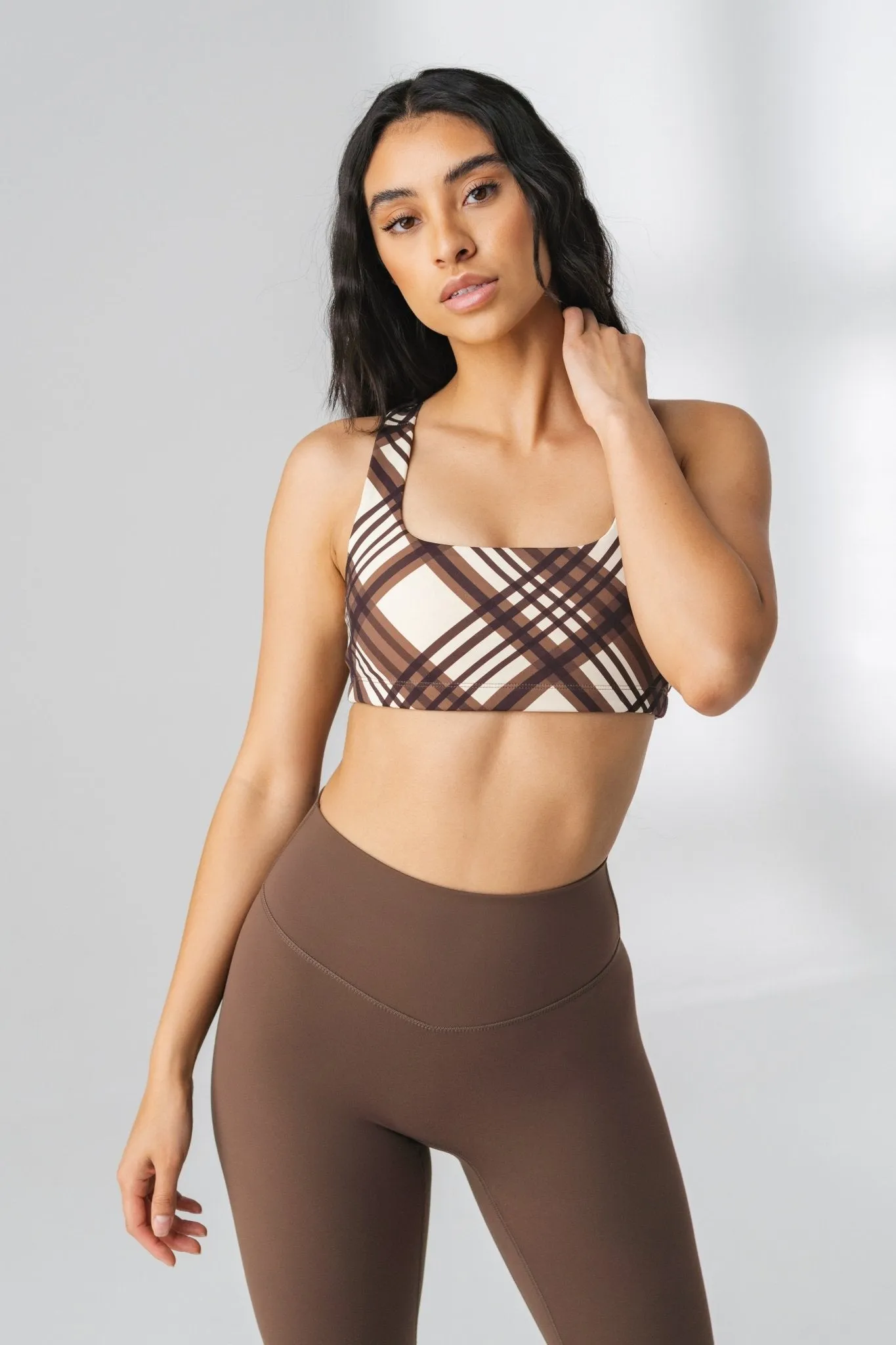 The Medial Bra - Cocoa Plaid