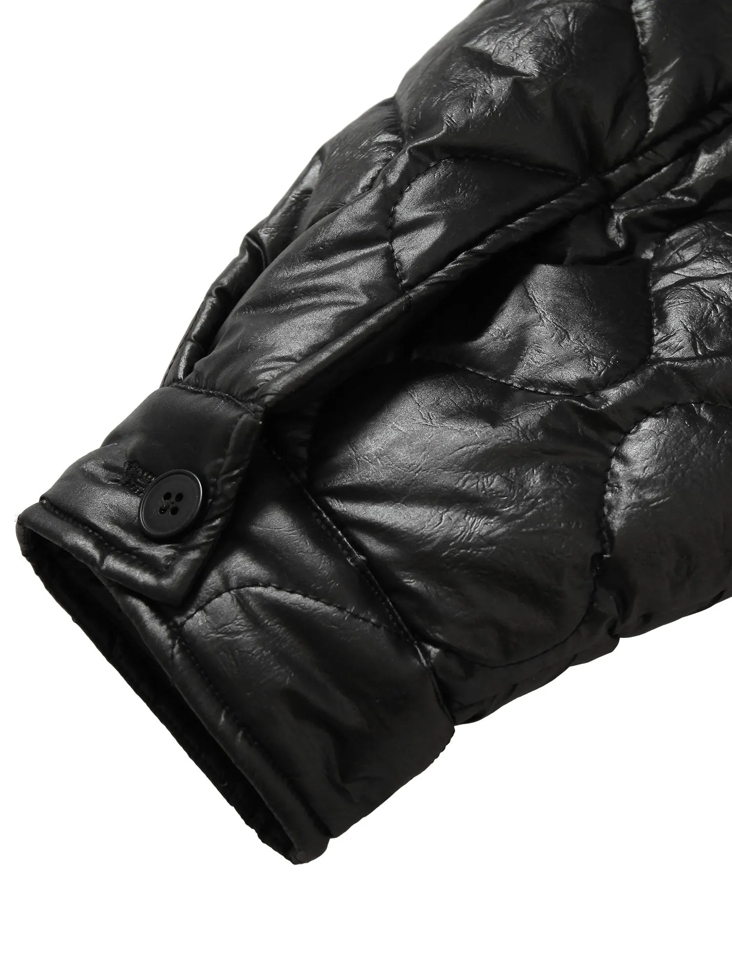 Thesupermade Letter Embroidery Cotton Quilted Jacket